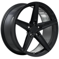 Ruffino Wheels - Milano - Black - Gloss Black - 20" x 9", 35 Offset, 5x114.3 (Bolt Pattern), 73.1mm HUB