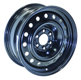 RTX Wheels - Steel Wheel - Black - Black - 16" x 6.5", 25 Offset, 6x114.3 (Bolt Pattern), 71.5mm HUB