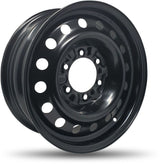 DTD - Steel - Black - Black - 16" x 6.5", 28 Offset, 6x139.7 (Bolt Pattern), 106.1mm HUB