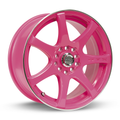 RTX Wheels - Ink - Diva (Pink Machined) - 15" x 6.5", 40 Offset, 4x100, 114.3 (Bolt Pattern), 73.1mm HUB