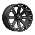 MSA Offroad Wheels - M20 KORE - Black - SATIN BLACK - 14" x 7", 0 Offset, 4x115 (Bolt Pattern), 86mm HUB