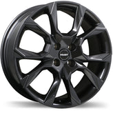 Fast Wheels - Aventure - Gunmetal - Gloss Gunmetal - 16" x 6.5", 40 Offset, 4x100 (Bolt Pattern), 60.1mm HUB