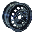 RTX Wheels - Steel Wheel - Black - Black - 14" x 5.5", 45 Offset, 4x100 (Bolt Pattern), 57.1mm HUB