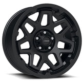 Vision Wheel HD - 416 SE7EN - Black - Satin Black - 17" x 7", 0 Offset, 5x114.3 (Bolt Pattern), 83mm HUB