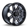 RTX Wheels - Gobi - Black - Satin Black with Satin Grey Spokes - 18" x 9", 10 Offset, 6x139.7 (Bolt Pattern), 78.1mm HUB