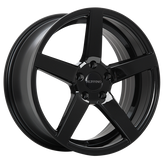 Ruffino Wheels - Boss - Black - Gloss Black - 18" x 8", 42 Offset, 5x114.3 (Bolt Pattern), 73.1mm HUB