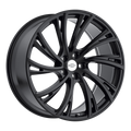 Redbourne Wheels - NOBLE - Black - DOUBLE BLACK - MATTE BLACK W/ GLOSS BLACK FACE - 22" x 10", 37 Offset, 5x120 (Bolt Pattern), 72.56mm HUB