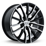 RTX Wheels - Passau - Black - Gloss Black Machined Face - 20" x 10.5", 38 Offset, 5x112 (Bolt Pattern), 66.6mm HUB