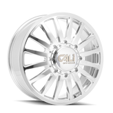 Cali Off-Road - SUMMIT DUALLY - Chrome - POLISHED/MILLED SPOKES - 22" x 8.25", 115 Offset, 8x210 (Bolt Pattern), 154.2mm HUB