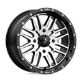 MSA Offroad Wheels - M38 BRUTE - Black - GLOSS BLACK MACHINED - 16" x 7", 10 Offset, 4x156 (Bolt Pattern), 132mm HUB