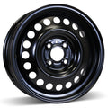 RSSW - Steel - Black - Black - 15" x 6", 45 Offset, 4x100 (Bolt Pattern), 60.1mm HUB