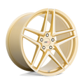 Cray Wheels - PANTHERA - Gold - GLOSS GOLD WITH MIRROR FACE - 19" x 9", 38 Offset, 5x120 (Bolt Pattern), 67.1mm HUB