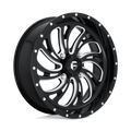 Fuel UTV - D641 KOMPRESSOR - Black - GLOSS BLACK MILLED - 24" x 7", 13 Offset, 4x137 (Bolt Pattern), 110.1mm HUB