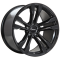 ART - Replica 62 - Black - Gloss Black - 20" x 10", 40 Offset, 5x120 (Bolt Pattern), 74.1mm HUB