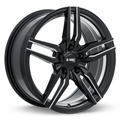 RTX Wheels - Zenith - Black - Satin Black Milled - 17" x 7.5", 40 Offset, 5x114.3 (Bolt Pattern), 73.1mm HUB