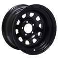 Envy Wheels - 101MB D WINDOW - Black - GLOSS BLACK - 15" x 8", -19 Offset, 5x139.7 (Bolt Pattern), 108mm HUB