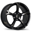 Replika - R147 - Black - Gloss Black - 19" x 10", 79 Offset, 5x120.65 (Bolt Pattern), 70.3mm HUB