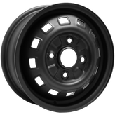 Envy Wheels - Steel Wheel - Black - FLAT BLACK - 15" x 6", 47 Offset, 4x108 (Bolt Pattern), 63.4mm HUB