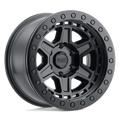 Black Rhino - RENO - Black - MATTE BLACK WITH BRASS BOLTS - 17" x 9", 0 Offset, 6x139.7 (Bolt Pattern), 112.1mm HUB