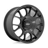 Rotiform - R187 TUF-R - Black - GLOSS BLACK - 19" x 8.5", 45 Offset, 5x112 (Bolt Pattern), 66.6mm HUB