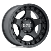 Black Rhino - BANTAM - Black - TEXTURED BLACK - 16" x 8", -10 Offset, 5x127 (Bolt Pattern), 71.5mm HUB