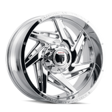 American Truxx - SPIRAL - Chrome - CHROME - 20" x 10", -24 Offset, 5x127, 139.7 (Bolt Pattern), 78.1mm HUB