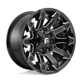 Fuel - D578 BATTLE AXE - Black - Gloss Black Milled - 18" x 9", -12 Offset, 5x114.3, 127 (Bolt Pattern), 78.1mm HUB
