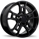 Replika - R225 - Black - Gloss Black - 18" x 8", 60 Offset, 5x150 (Bolt Pattern), 110.1mm HUB