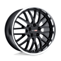 Cray Wheels - MANTA - Black - Gloss Black with Mirror Cut Lip - 19" x 10.5", 65 Offset, 5x120.65 (Bolt Pattern), 70.3mm HUB