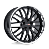 Cray Wheels - MANTA - Black - Gloss Black with Mirror Cut Lip - 19" x 10.5", 65 Offset, 5x120.65 (Bolt Pattern), 70.3mm HUB