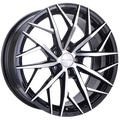 Ruffino Wheels - Atrax - Black - Gloss Black - Machined Face - 18" x 8", 35 Offset, 5x114.3 (Bolt Pattern), 73.1mm HUB