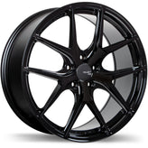 Fast Wheels - FC04 - Black - Metallic Black - 19" x 8.5", 35 Offset, 5x112 (Bolt Pattern), 72.6mm HUB