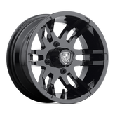 Fairway Alloys - FA139 FLEX - Black - GLOSS BLACK - 12" x 6", -23 Offset, 4x101.6 (Bolt Pattern), 70.7mm HUB