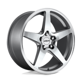 Rotiform - R147 WGR - Silver - GLOSS SILVER - 18" x 8.5", 45 Offset, 5x112 (Bolt Pattern), 66.6mm HUB