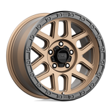 KMC Wheels - KM544 MESA - Bronze - MATTE BRONZE WITH BLACK LIP - 17" x 9", 18 Offset, 5x127 (Bolt Pattern), 71.5mm HUB