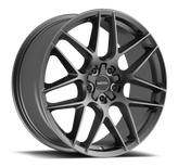 Motiv - Foil - Gunmetal - Gloss Graphite - 20" x 8.5", 40 Offset, 5x114.3, 120 (Bolt Pattern), 74.1mm HUB