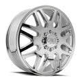 Cali Off-Road - INVADER DUALLY - Chrome - CHROME - 22" x 8.25", 115 Offset, 8x165.1 (Bolt Pattern), 121.3mm HUB