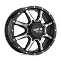 Moto Metal - MO995 - Black - GLOSS BLACK MACHINED - 17" x 6.5", 111 Offset, 8x200 (Bolt Pattern), 142mm HUB