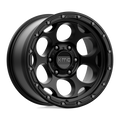KMC Wheels - KM541 DIRTY HARRY - Black - TEXTURED BLACK - 17" x 9", -12 Offset, 6x139.7 (Bolt Pattern), 106.1mm HUB