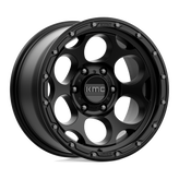 KMC Wheels - KM541 DIRTY HARRY - Black - TEXTURED BLACK - 17" x 9", -12 Offset, 6x139.7 (Bolt Pattern), 106.1mm HUB