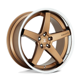 Asanti Black - ABL31 REGAL - Bronze - SATIN BRONZE WITH CHROME LIP - 20" x 10.5", 38 Offset, 5x120 (Bolt Pattern), 74.1mm HUB