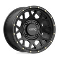 KMC Powersports - KS135 GRENADE - Black - SATIN BLACK - 15" x 10", 0 Offset, 4x137 (Bolt Pattern), 112.1mm HUB