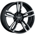 Mak Wheels - LUFT W - Black - ICE BLACK - 17" x 8", 34 Offset, 5x120 (Bolt Pattern), 72.6mm HUB