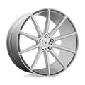 Asanti Black - ABL-20 ARIES - Silver - Brushed Silver - 22" x 10.5", 35 Offset, 5x112 (Bolt Pattern), 72.6mm HUB