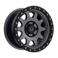 Blackhorn Offroad - BH02 - Gunmetal - Gunmetal / Black Lip - 17" x 9", 12 Offset, 6x139.7 (Bolt Pattern), 106mm HUB