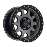 Blackhorn Offroad - BH02 - Gunmetal - Gunmetal / Black Lip - 17" x 9", 12 Offset, 6x139.7 (Bolt Pattern), 106mm HUB