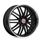 Victor Equipment Wheels - LEMANS - Black - GLOSS BLACK WITH MIRROR CUT LIP - 20" x 11", 55 Offset, 5x130 (Bolt Pattern), 71.5mm HUB