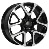 ART - Replica 127 - Black - Gloss Black - Machined Face DURACOAT - 17" x 7.5", 40 Offset, 5x110 (Bolt Pattern), 65.1mm HUB