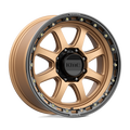 KMC Wheels - KM548 CHASE - Bronze - MATTE BRONZE WITH BLACK LIP - 20" x 9", 18 Offset, 8x180 (Bolt Pattern), 124.2mm HUB