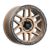 KMC Wheels - KM544 MESA - Bronze - MATTE BRONZE WITH BLACK LIP - 18" x 9", 18 Offset, 5x127 (Bolt Pattern), 71.5mm HUB